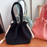 Sac fourre-tout en toile 100% coton, grande capacité, couleur unie, avec logo personnalisé, poignée longue, vente en gros