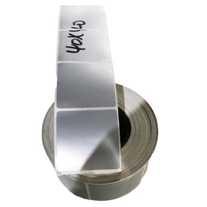 สติกเกอร์ติดฉลากแบตเตอรี่สีเงินแบบด้านขนาดกำหนดเองได้กระดาษกาวสำหรับอาหารขนมปังช็อคโกแลตแซนวิชเค้กน้ำตาล - Product Image 4