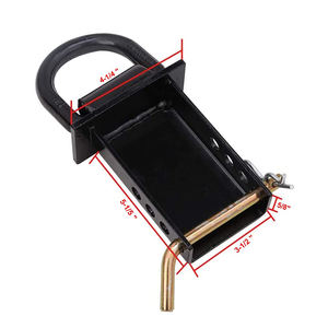 <span class=keywords><strong>Enganche</strong></span> de bolsillo extraíble de alta resistencia, 16200 libras, receptor d-ring, apto para remolques de utilidad y camas planas, equipado - Product Image 4