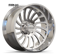 Jantes forgées FANXI pour camions 20x10 22x12 22x14 24x12 24x14 26x14 26x16 Polies à déport profond, entraxes 8x180 8x6.5 6x139.7