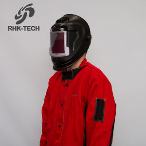 RHK helm las DIN16 pandangan lebar, masker keamanan wajah penuh <span class=keywords><strong>Flip</strong></span>-Up murah dapat disesuaikan dengan perlindungan UV/IR bahan PP - Product Image 5