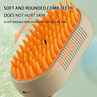 Nouveau Design 3 en 1 Silicone Pet Steamy Toilettage Brosse Vapeur Épilation Outil Peigne Chien Chat Autonettoyant Pulvérisation Brosse