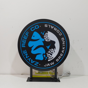 Hộp Đèn <span class=keywords><strong>LED</strong></span> hai mặt tròn cung cấp ánh sáng kép đồng đều hoàn hảo cho màn hình quảng cáo cao cấp hướng khách sạn - Product Image 1