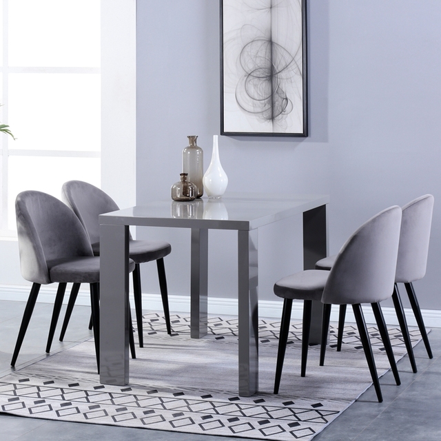 Luxury Nordic Kitchen Furniture Dining Table Set With 4 Chairs for Dining Room