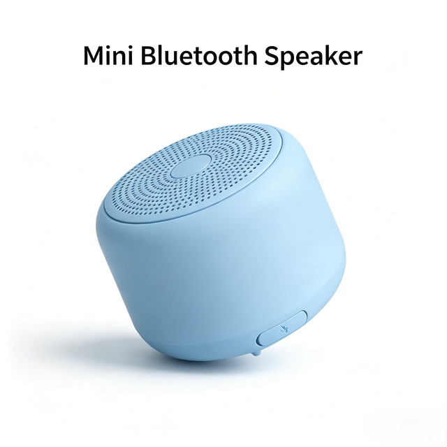 Gradient Color Long Battery Life High Bass Sound Lanyard Mini Speaker
