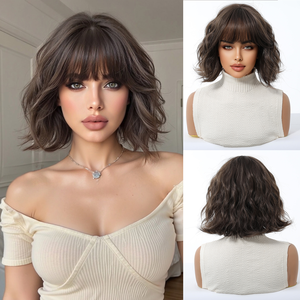 วิกผมสังเคราะห์สไตล์ตะวันตก Ainizi พร้อมส่ง <span class=keywords><strong>ทรง</strong></span><span class=keywords><strong>บ๊</strong></span><span class=keywords><strong>อบ</strong></span> มีหน้าม้า <span class=keywords><strong>ผม</strong></span><span class=keywords><strong>สั้น</strong></span>ลอนสีชมพู โคนดำ ดูเป็นธรรมชาติ เหมาะสำหรับใช้ในชีวิตประจำวัน - Product Image 6