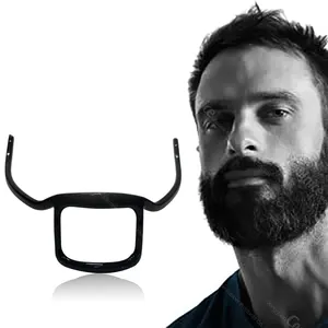 实用硅胶男士胡须塑形领口指南易于清洁和实施胡须塑形高品质工具
