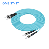 Cordons de raccordement en fibre optique OEM, tous connecteurs (SC/LC/FC/ST), longueurs personnalisées, livraison rapide, OM3 multimode double fibre FTTH PVC/LSZH