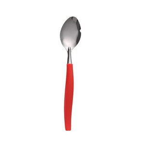 Ensemble de couverts en acier inoxydable de style sud-américain, 25 pièces, cuillère/fourchette à dessert à manche en plastique incliné, ensemble de couteaux et fourchettes à steak - Product Image 5