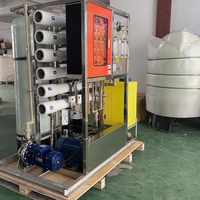 Máquinas de desalinización de agua de mar salada con Control automático, uso de barco de planta, máquina de tratamiento de agua de mar FRP RO para beber