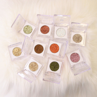 Novo — ombre à paupières cosmétique pour femmes, étiquette privée, couleur unique, paillettes