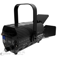 Projecteur LED Fresnel Zoom 200W CW+WW Blanc Froid/Chaud COB pour Scène, Théâtre et Studio