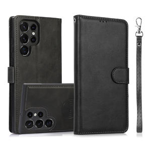 Custodia per telefono personalizzata in pelle PU staccabile a libro, calda e di tendenza, per <span class=keywords><strong>Samsung</strong></span> S22 S21 S20 Ultra Note20 Note10 A52 A72 - Product Image 1