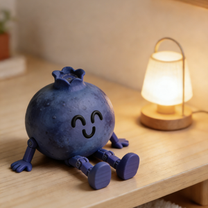 Juego de Juguetes Antiestrés de Frutas Impresos en 3D Personalizados - Surtido de Manzana, Plátano y Fresa, Decoración de Escritorio y Regalo para Aliviar el Estrés - Product Image 4