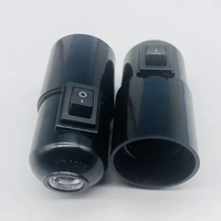Douille de lampe E27 en bakélite noire avec interrupteur à bascule 250V 4A, base de lampe à visser pour lampes de table
