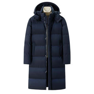 2026 Winter Fashion <b>Hooded</b> <b>Long</b> Casual Loose Thick Anti-Shrink Warm Windproof <b>Puffer</b> <b>Jacket</b> Breathable Plus Size Unisex Front - Product Image 3