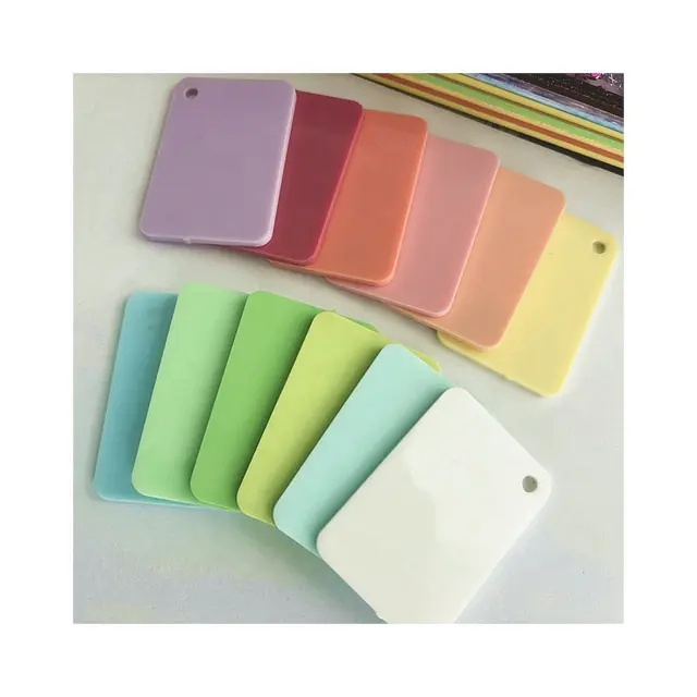 Hot Bán Nhựa San Hô Kẹo Cầu Vồng Màu Sắc Tấm Acrylic Nhà Cung Cấp 3Mm Pastel Màu Acrylic Tấm Cho Cắt Laser