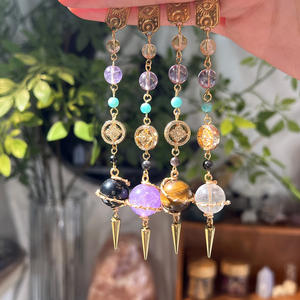 ลูกแก้วคริสตัลดีไซน์ใหม่ล่าสุด ทรงกลมธรรมชาติ อุปกรณ์เสริมยอดนิยม สำหรับการทำนายดวงชะตา ศิลปะเวทมนตร์ รีกิ นาฬิกา สำหรับของขวัญด้านปรัชญา - Product Image 3