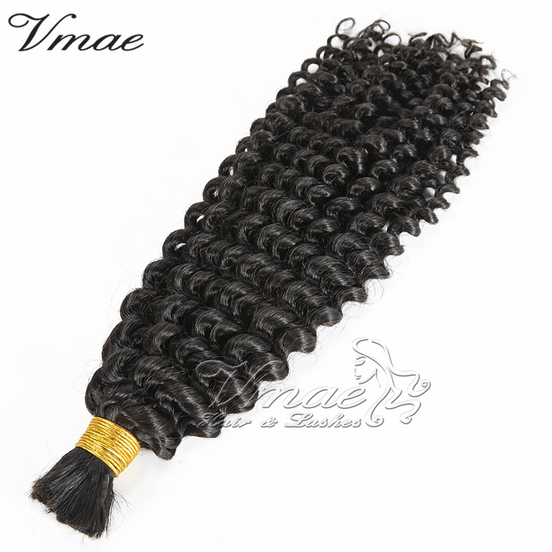 VMAE Peruanische Voll kutikula Ausgerichtet Kein Schuss Jungfrau Haar Bulk Großhandel Kinky Curly Weave Bulk Menschenhaar Zum Flechten