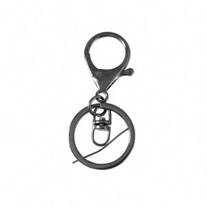 WSY707 High Quality Zinc Alloy Stainless Steel <b>Keychain</b> Three Piece Set Diy Pendant Gold-plated Silver Rotating Chain Key - Product Image 3