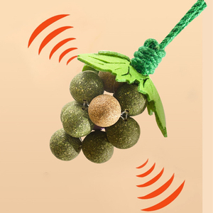 Bestseller Traubenförmige <span class=keywords><strong>Katzenminze</strong></span>-Spielbälle Natürliches Interaktives Spielzeug Essbare Kätzchen-Leck-Minz-Spielzeuge Katzen-Energieball - Product Image 4