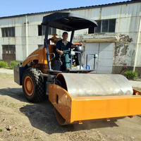 Compacteur de sol à pied pour engin de construction, asphalte à pied, compacteur à rouleaux routiers à pied de mouton