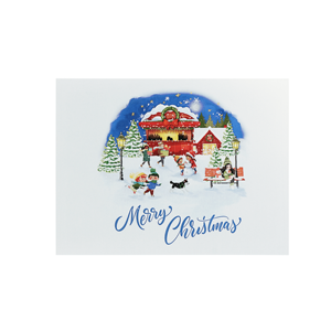 Carte de voeux de Noël Pop Up 3D unique, carte de vacances artisanale créative pour les commandes de cadeaux d'affaires - Product Image 2