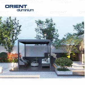 Al Aire Libre Popular de China personalizado al por mayor pabellón barato con <span class=keywords><strong>cortinas</strong></span> personalizado aleación de aluminio toldo puerta de entrada toldos - Product Image 4