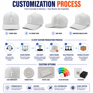 Wholesale Blank 5 Panel Hydro Laser Cut Hole Perforated Golf Cap Quick Dry Breathable Custom Logo Design Outdoor - Product Image 2