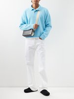 Usine fabricant de tricots logo personnalisé Designer fausse fourrure hommes brossé mohair fourrure moelleux pull polo en tricot