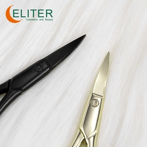 Eliter, en Stock, hoja afilada dorada, tijeras rusas para cutículas de acero inoxidable, tijeras para cortar uñas, tijeras profesionales para uñas - Product Image 5