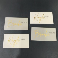 Carte de soin pour bijoux en papier de luxe, carte cadeau imprimée avec feuille d'or, petites cartes de remerciement