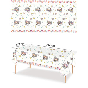 Yunik Hot Pot Theme Disposable <b>Tablecloth</b> 137x274cm Party Decorative Cover Water Resistant Odor Free - Product Image 5