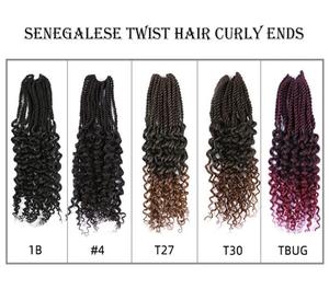 Nouvelles Tendances : Cheveux au Crochet Torsadés Sénégalais 18 Pouces Pré-Bouclés avec Pointes Frisées Style Bohème Déesse – Tresses à <span class=keywords><strong>Prix</strong></span> Usine pour la Vente en Gros - Product Image 6