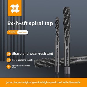 <span class=keywords><strong>Taraud</strong></span> japonais Osg à pointe en spirale noire oxydée M3M4M5M6M8M10-M16 avec spécifications complètes - Product Image 6