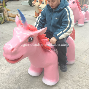 Scooter Interactivo de <span class=keywords><strong>Unicornio</strong></span> Animatrónico para Parques Temáticos o Vehículo Personalizado de Animales Míticos de Dibujos Animados - Product Image 3