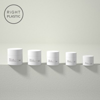 Pot en plastique PET rond YG de petite taille 5/10/15/20/30/50 ml pour cosmétiques, soins de la peau, crème pour les yeux, hydratant