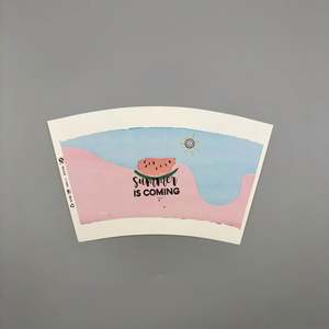 Gobelet en carton spécial double face en PE de qualité alimentaire pour boissons et collations, impression flexographique, modèle pour emballage, vente en gros - Product Image 5