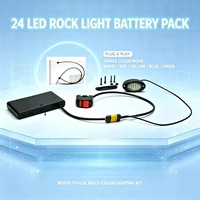 Wintai-Tech 24 Led Rock Light, éclairage de roche à piles pour vélo électrique, éclairage de roche LED étanche