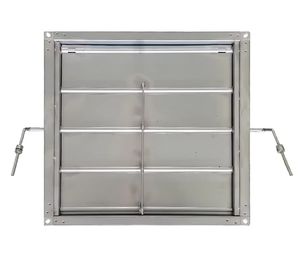 Tùy chỉnh HVAC ống mạ kẽm tấm có thể điều chỉnh không trở lại backdraft áp suất không khí cứu trợ van điều tiết - Product Image 1