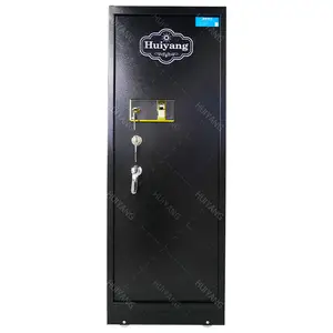 Wall Mounted Black Gun Safe Cabinet Factory Direct Sales Weapon Cabinet Storage Of Metal Weapons