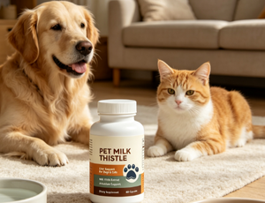 Cápsulas de Cardo Mariano para Mascotas, Suplemento Dietético para el Soporte Hepático de Perros y Gatos, Extracto de Cardo Mariano, Soporte Antioxidante - Product Image 2
