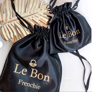 Özel logo boyutu ipek peruk ambalaj toz torbaları İpli hediye çantası kozmetik takı çanta saç için saten kılıf - Product Image 4