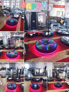 La migliore qualità e il prezzo basso vendono vetro portatile LED slow motion Photo Booth distributore automatico sfondo 360 foto cabina - Product Image 4