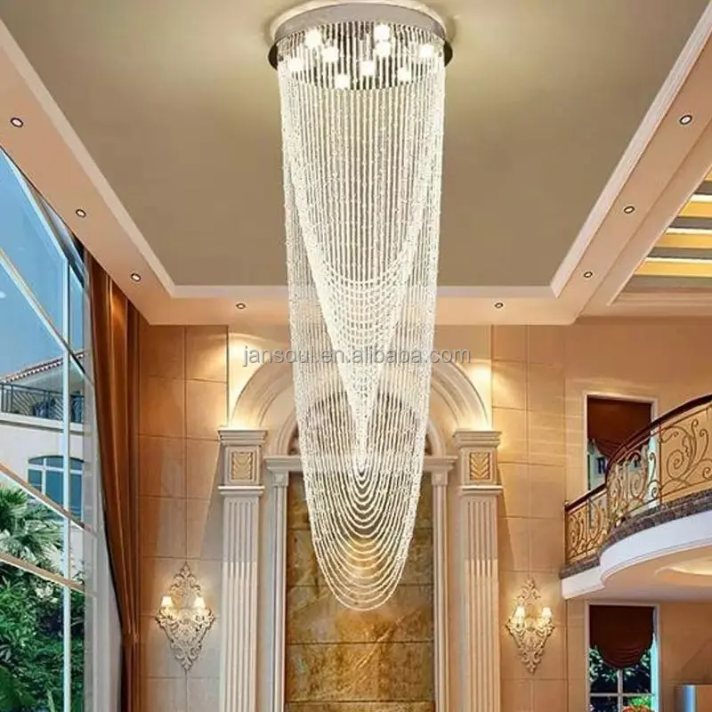 Large Luxury Banquet Hall Chandeliers Pendant Lights Crystal Chandelier Lighting