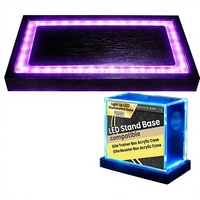 Support de Présentation Éclairé par LED pour Boîtes de Cartes à Collectionner ETB, Base en Acrylique Portable pour Boîtes Elite Trainer/Booster
