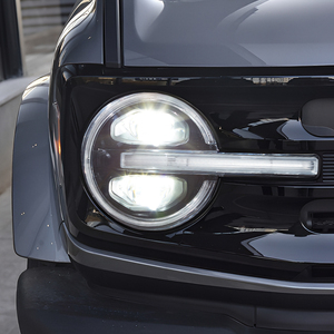 Lámparas delanteras de coche para <span class=keywords><strong>Ford</strong></span> <span class=keywords><strong>Bronco</strong></span> 2021-2024 LED Auto faros montaje actualización alta calidad 2 proyector lente accesorios de coche - Product Image 6