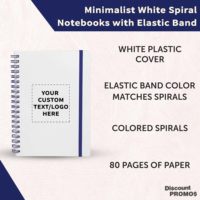 Cuaderno Espiral Personalizado con Banda Elástica, Papel Reciclado, Bloc de Notas con Líneas, Ecológico, Impresión de Logotipo Personalizado, Fabricante, Venta al Por Mayor