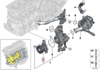 Pompe à eau électronique pour BMW, contrôle PWM DME à vitesse variable, OE 11518632585, 12V 200W avec joint, système de refroidissement