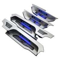Intérieur de luxe style VIP pour Toyota Alphard Vellfire Lexus LM, plaque de protection de seuil de porte LED en aluminium, série AH20 30 40